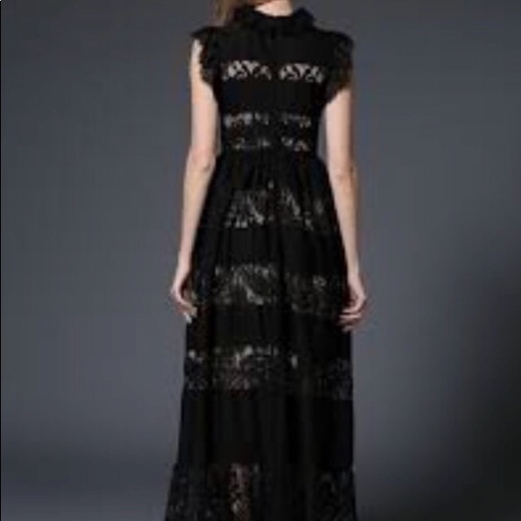Laklook Maxi Black Lace Tiered Dress - Picture 2 of 8